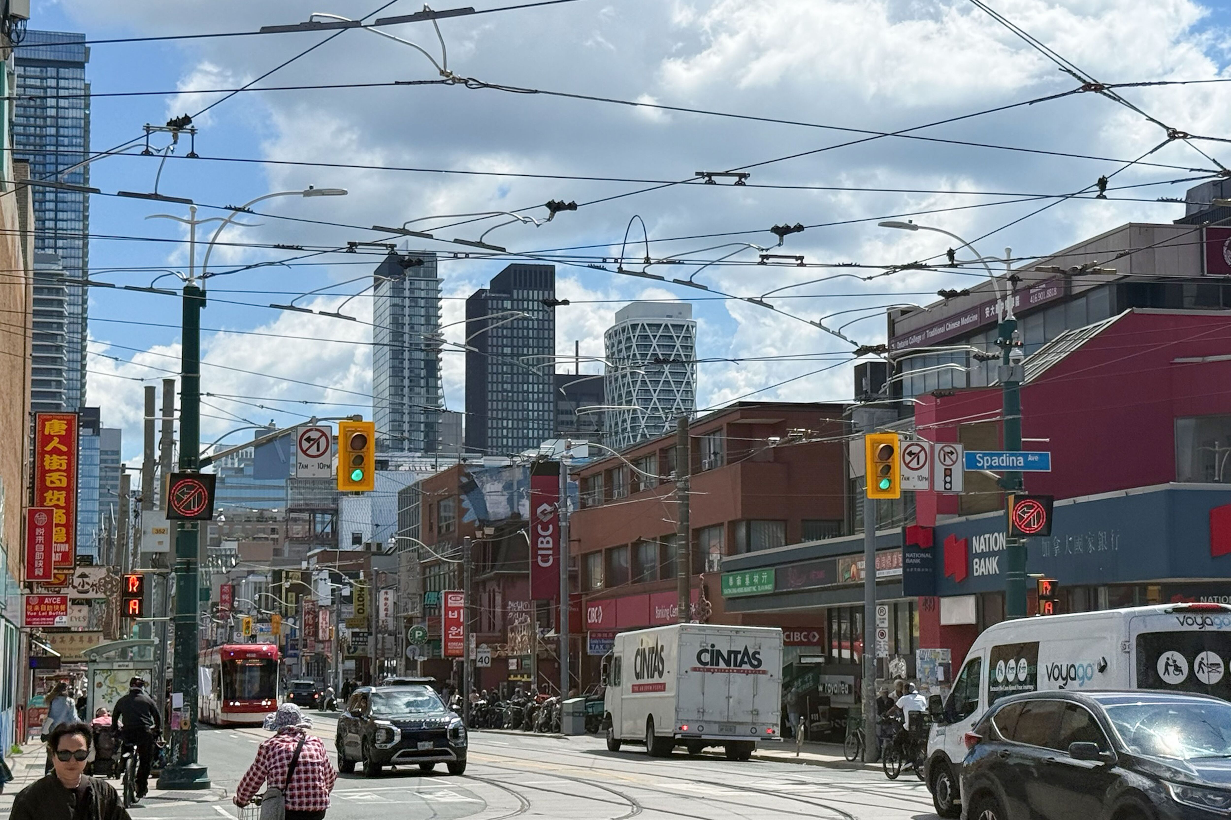 Großes chinesisches Viertel Toronto Chinatown Spadina Avenue