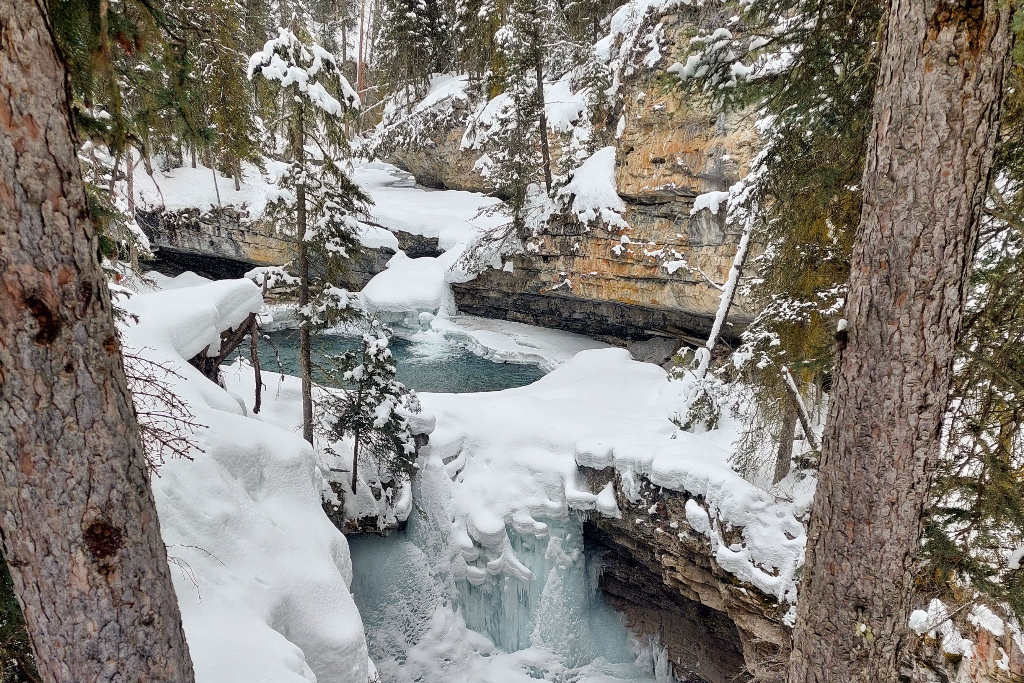 Eindrücke des Johnston Canyom im Banff-Nationalpark