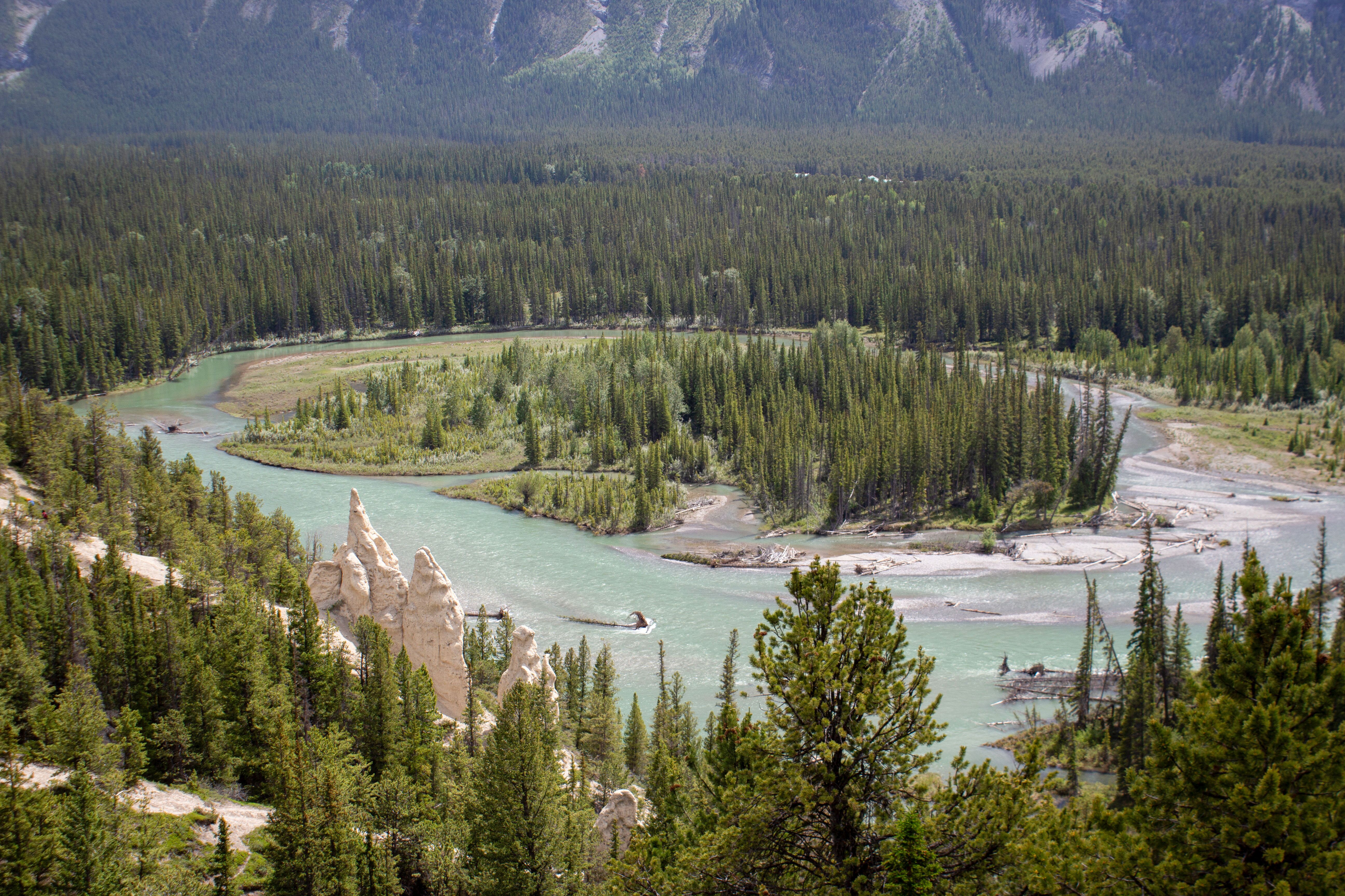 Ausblick auf den Hoodoos Viewpoint bei der E-Bike Tour