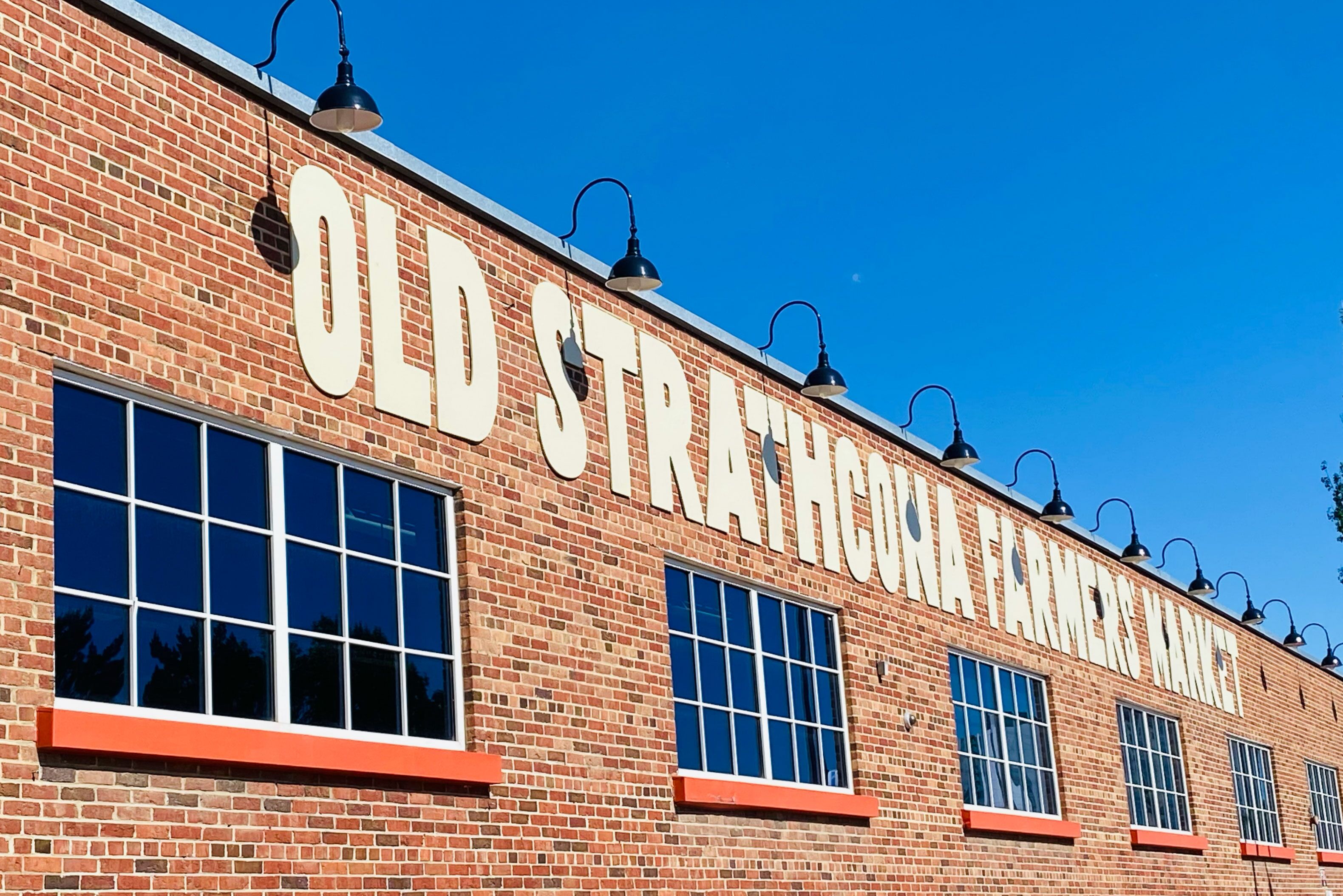 Old Strathcona Farmers Market in Edmonton von außen
