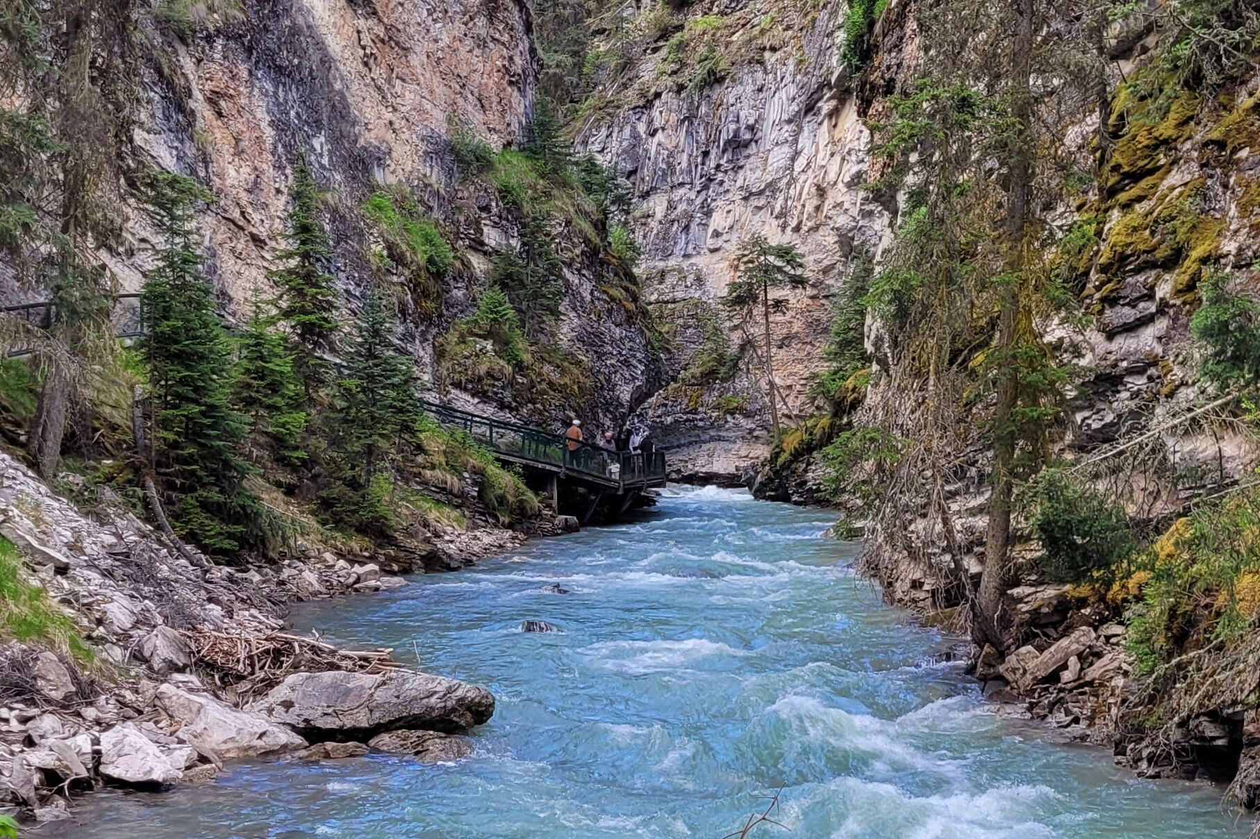Wanderung am Johnston Canyon