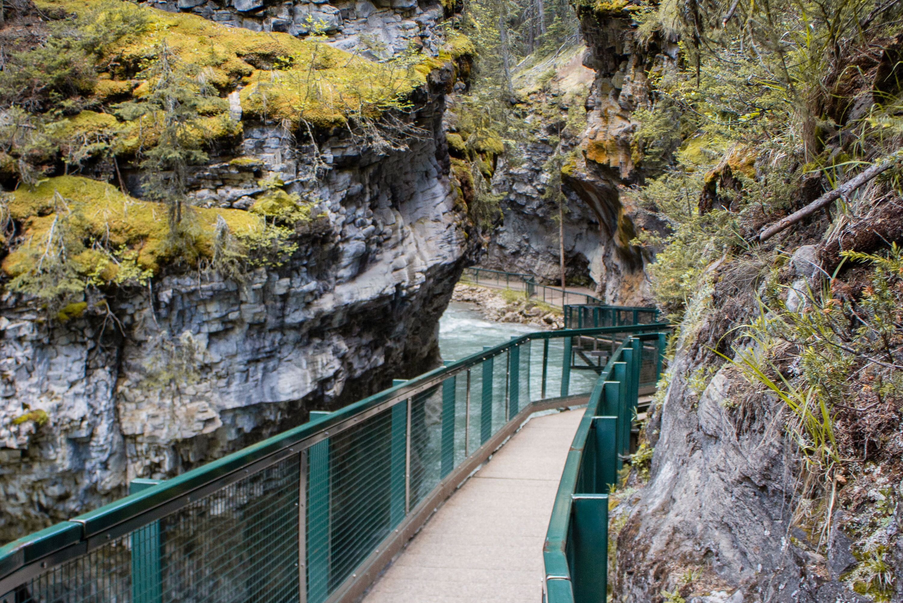 Wanderweg am Johnston Canyon
