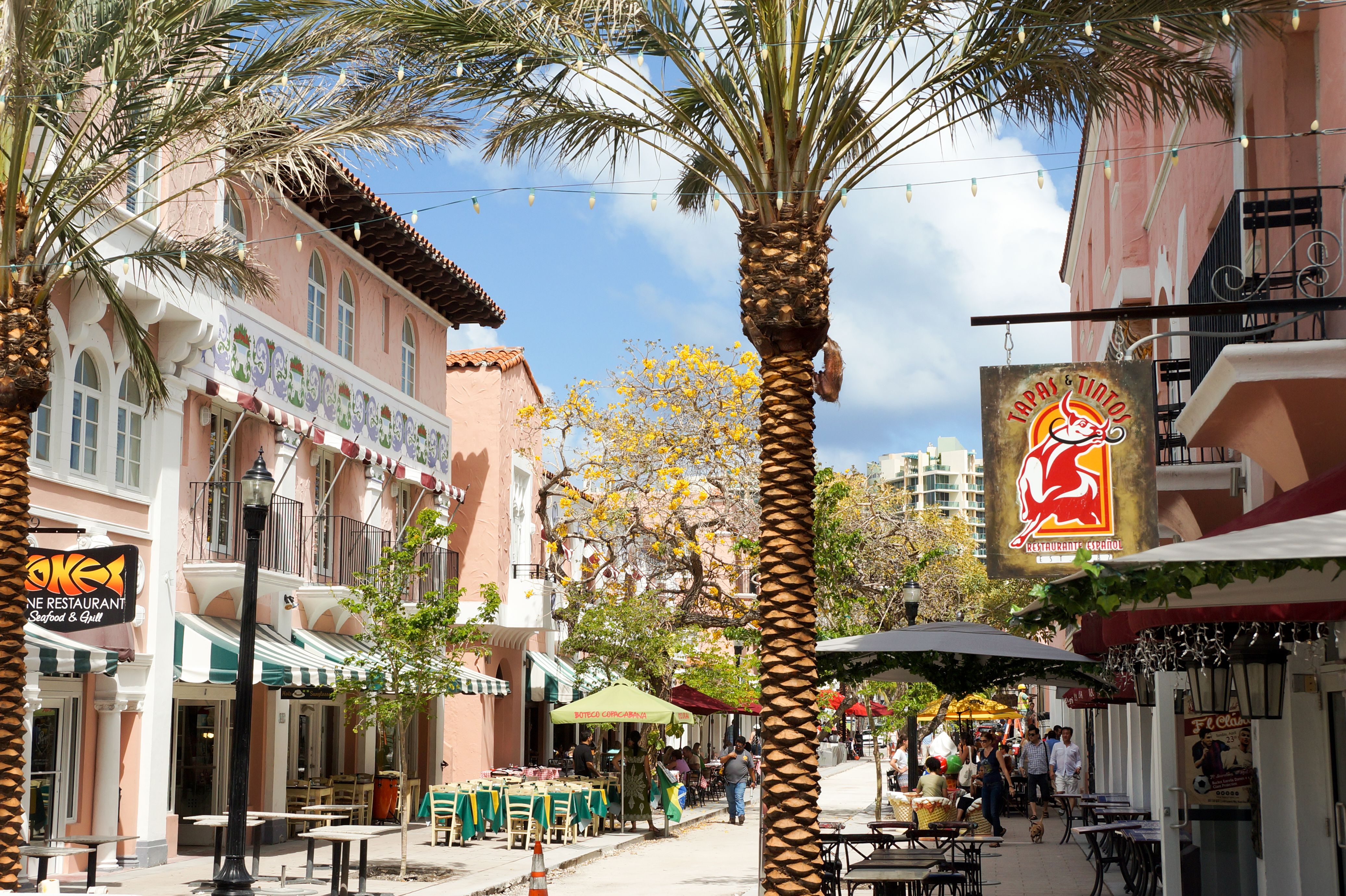 Der Espenola Way in Miami Beach, Florida