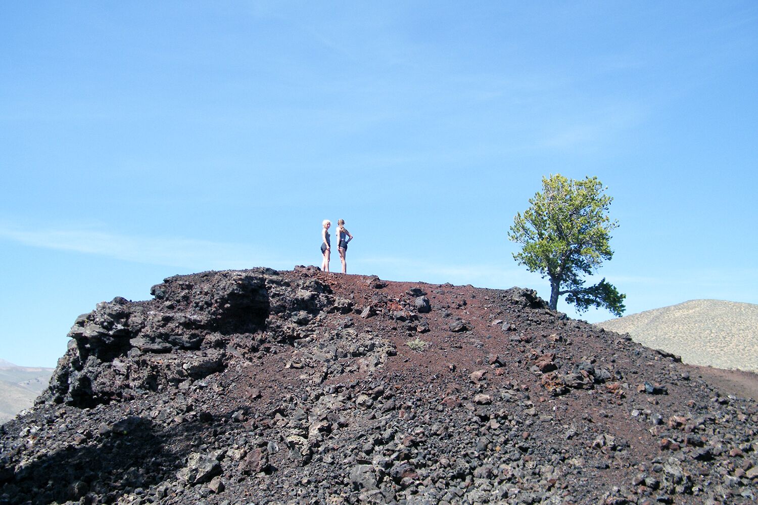 Auf dem Craters of the Moon National Monument in Idaho