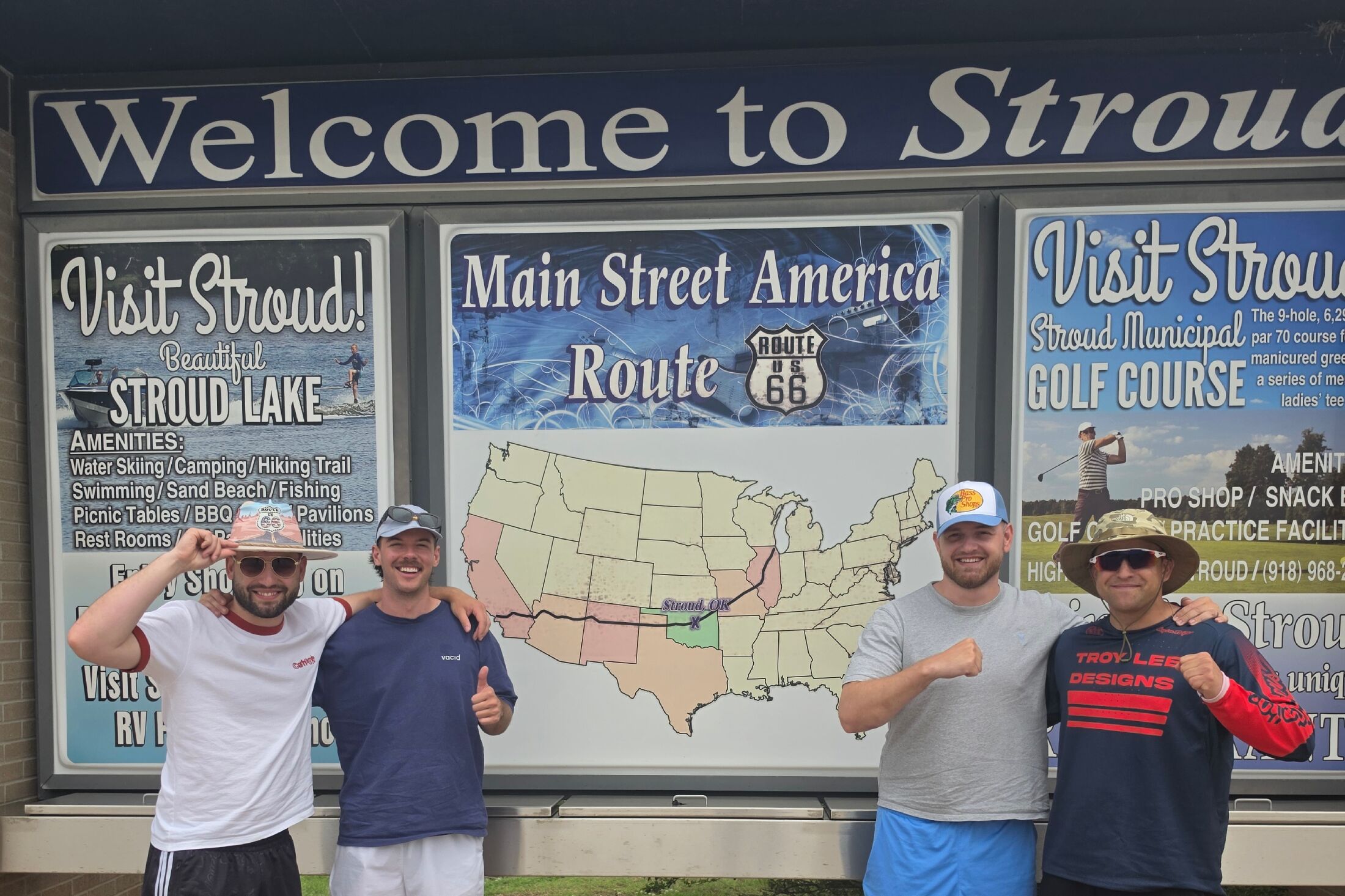 Nici Stemmler, Aditotoro, Trymacs und Paul Frege in Stroud, Oklahoma
