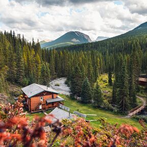 Ausblick in die Natur und auf die Sundance Lodge Ausblick in die Natur und auf die Sundance Lodge