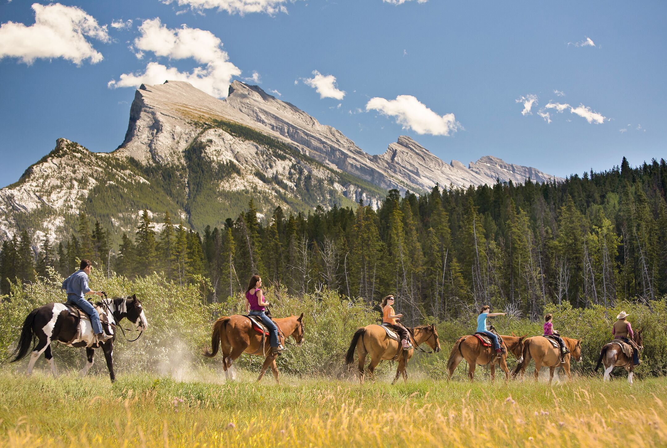 Reitausflug auf dem Sundance Loop mit Banff Trailriders