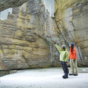 Icewalk im Malligne Canyon in Jasper, Alberta