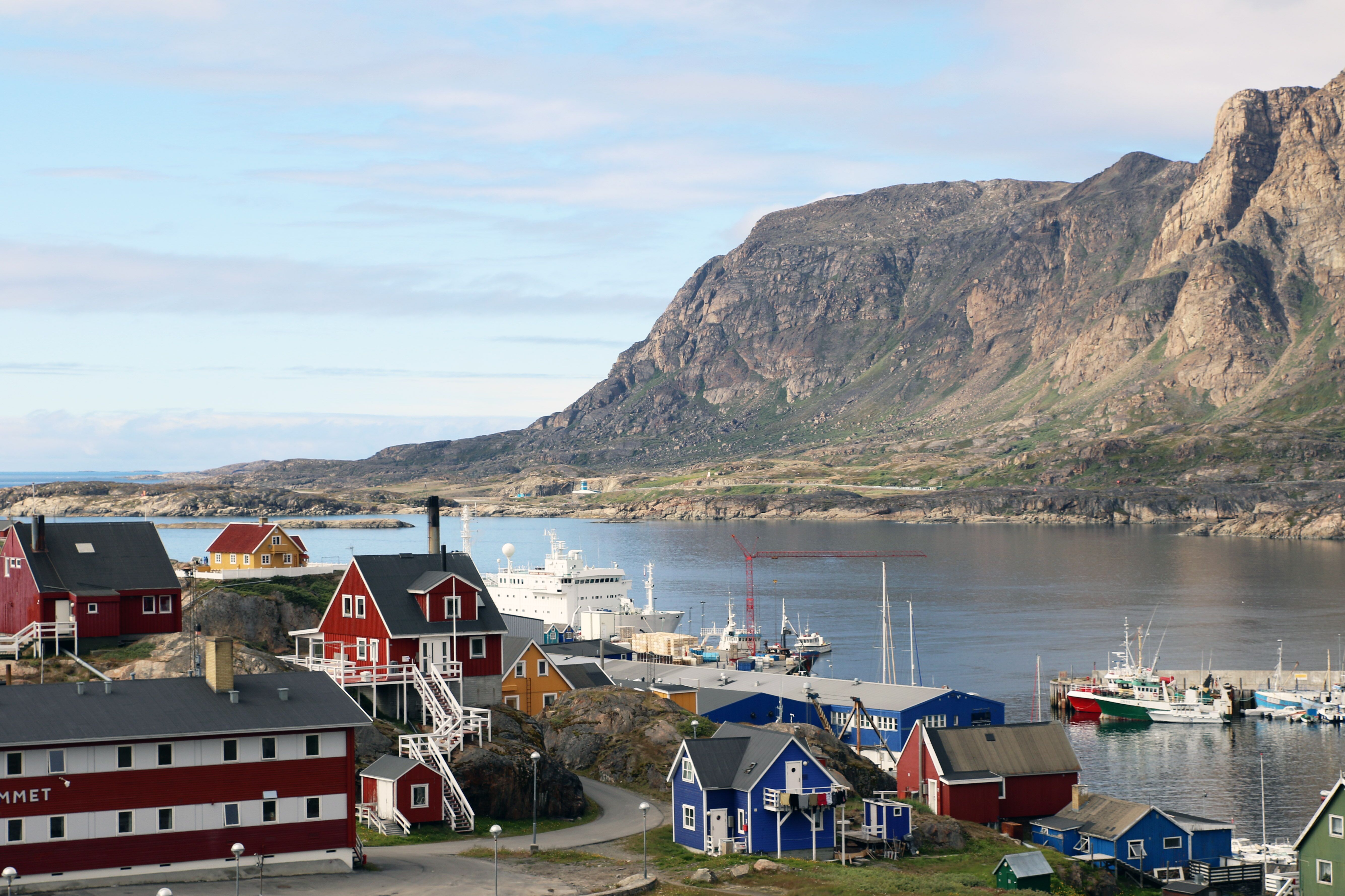 Bunte Haeuser in Sisimiut