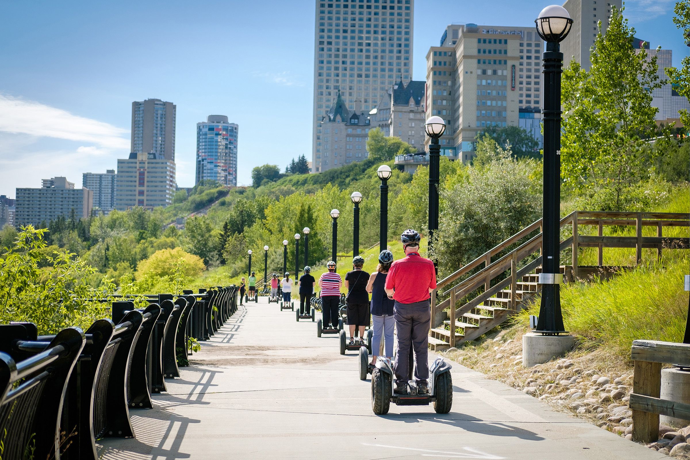 Gemeinsam mit dem Segway durch Edmonton, Alberta