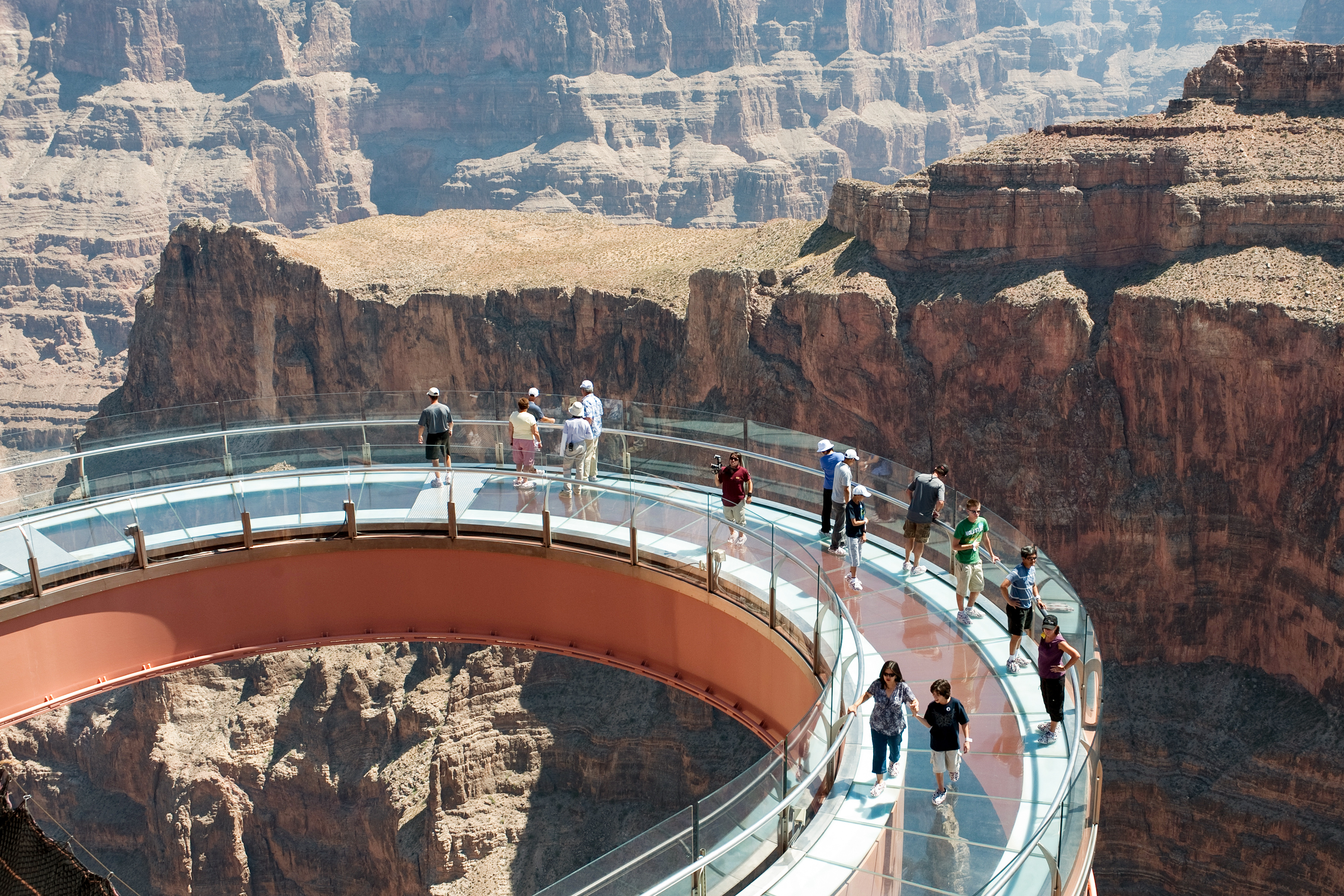 Der Skywalk am West Rim des Grand Canyon