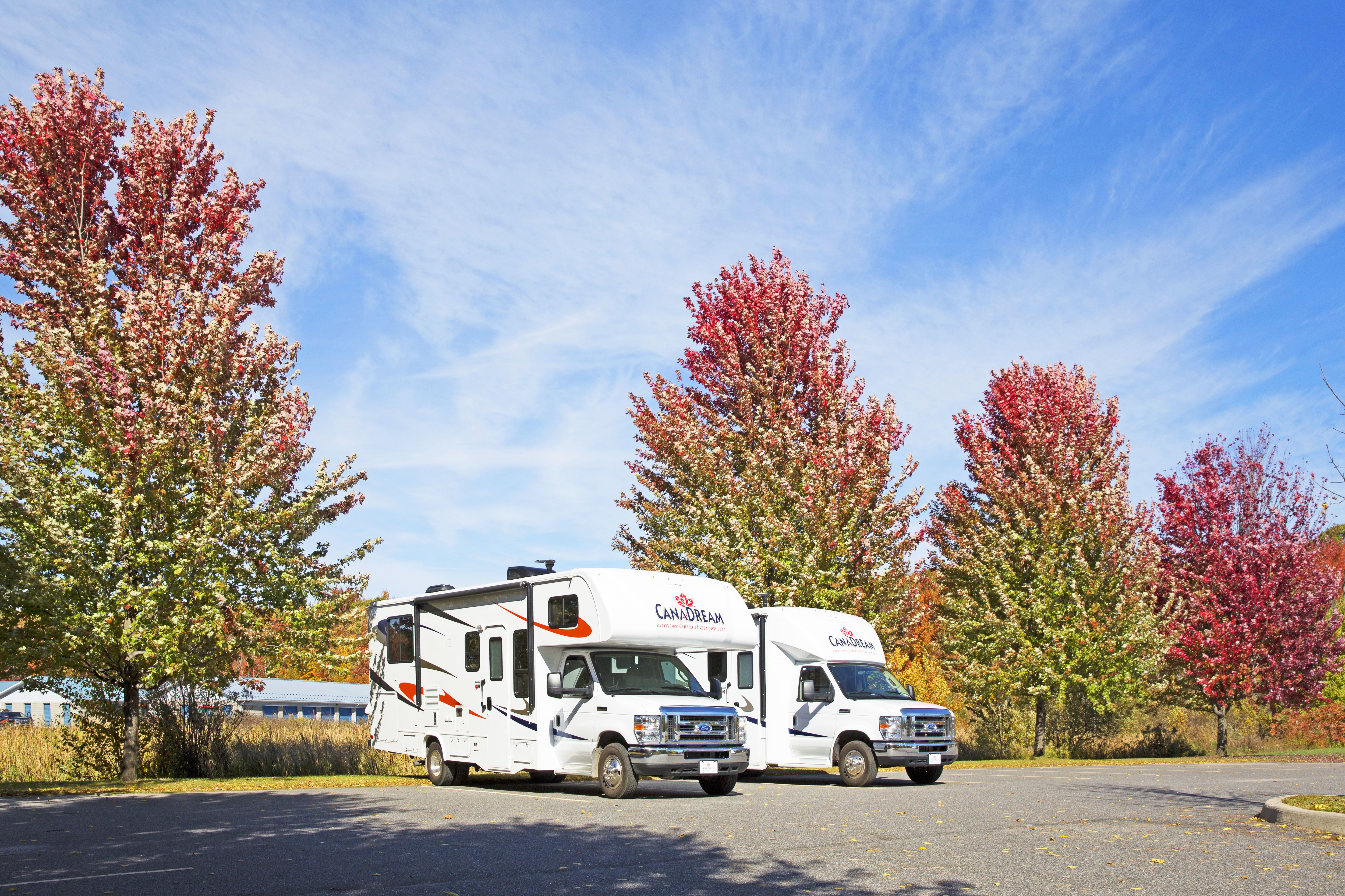 Canadream Motorhomes in Bala Muskoka im Herbst, Ontario