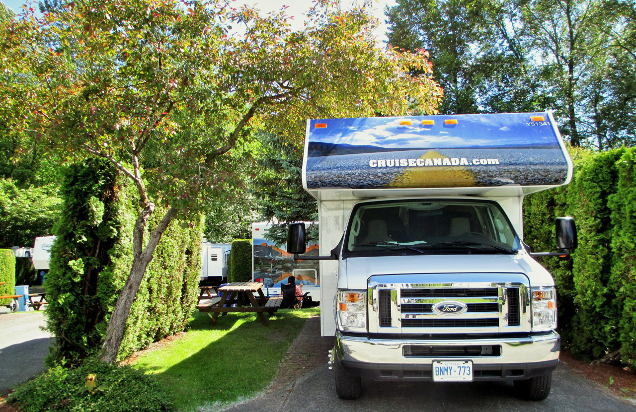 Wohnmobil im Burnaby Cariboo RV Park