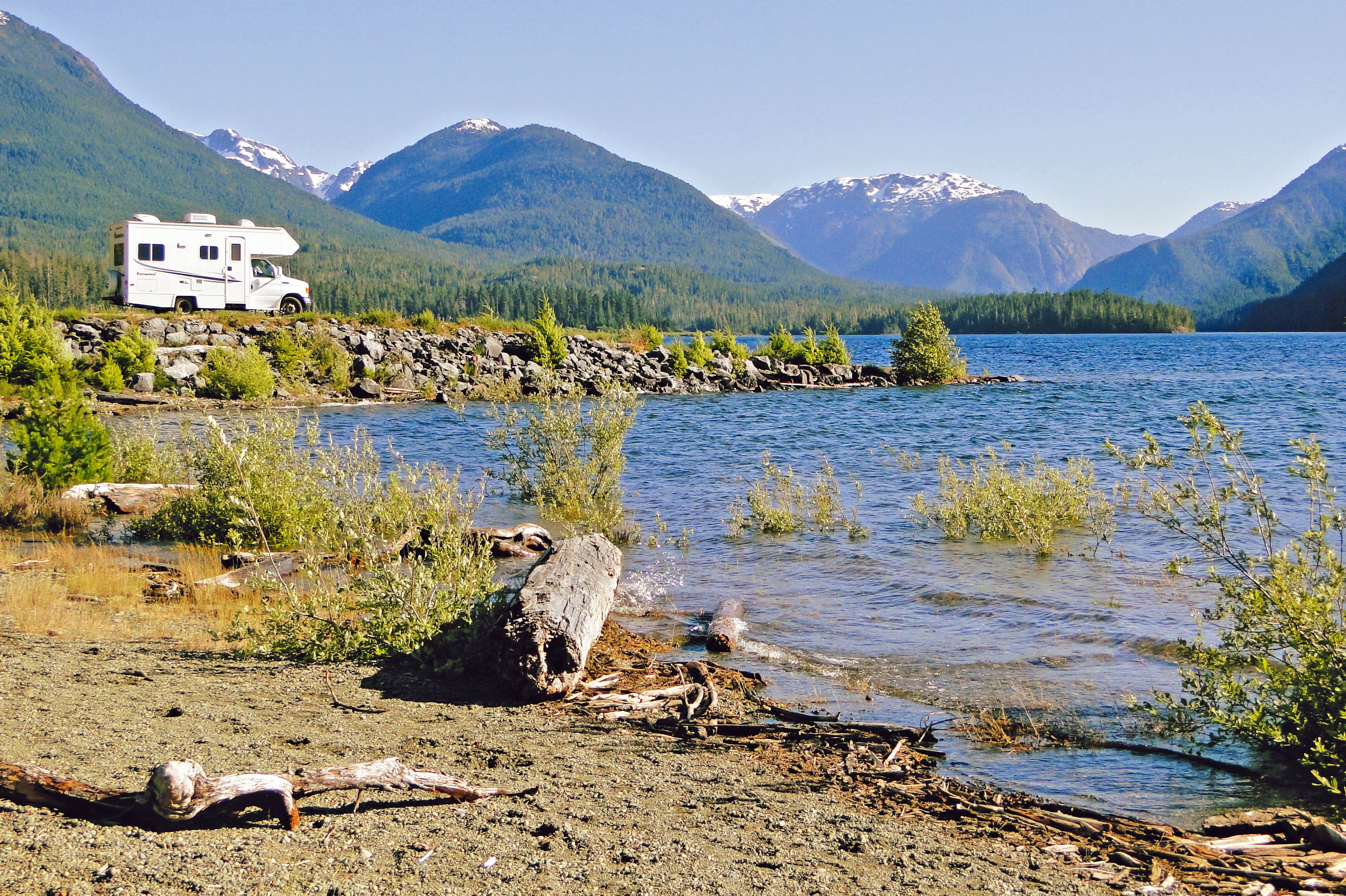 Wohnmobil im Strathcona Provincial Park