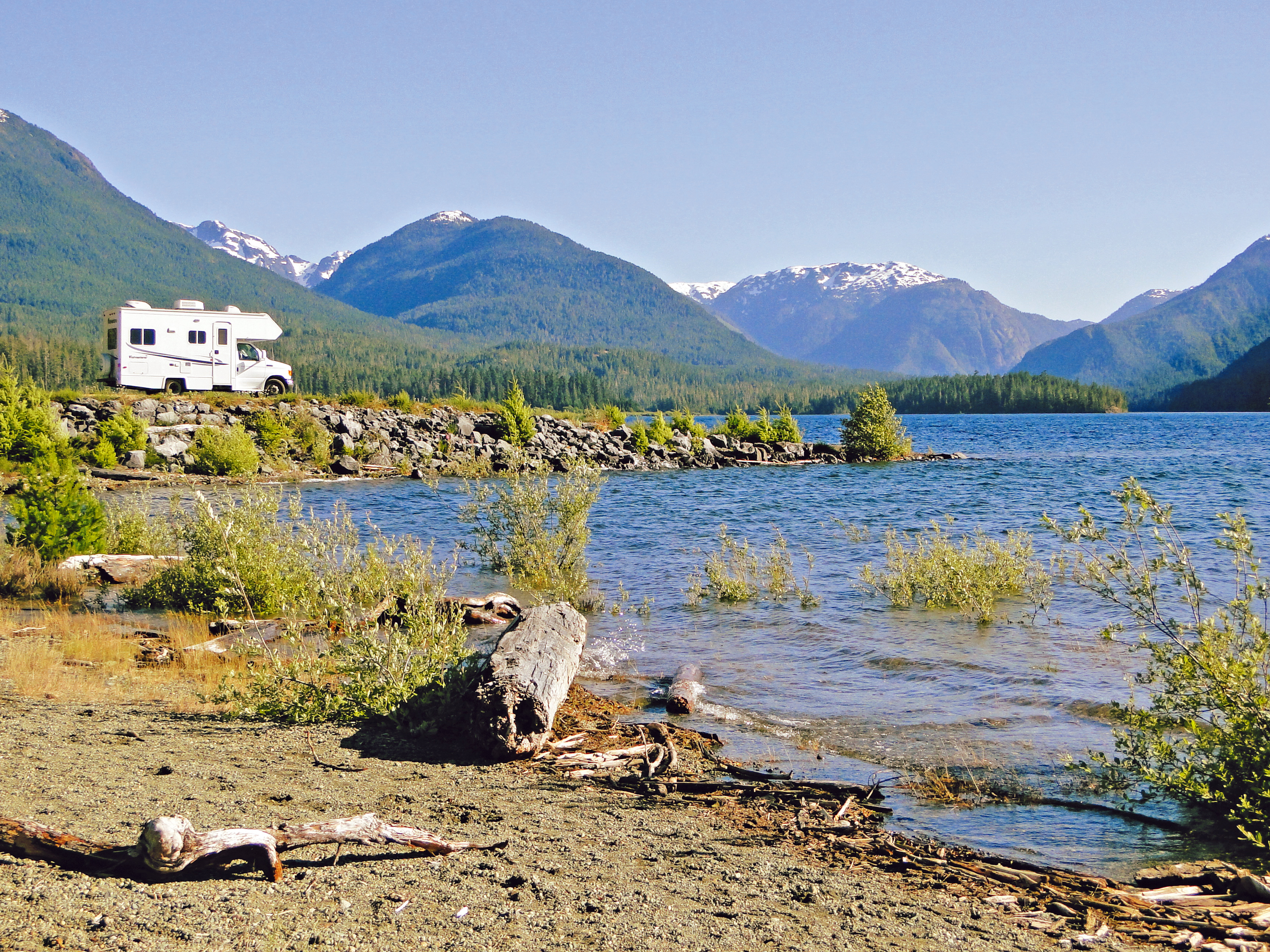 Wohnmobil im Strathcona Provincial Park
