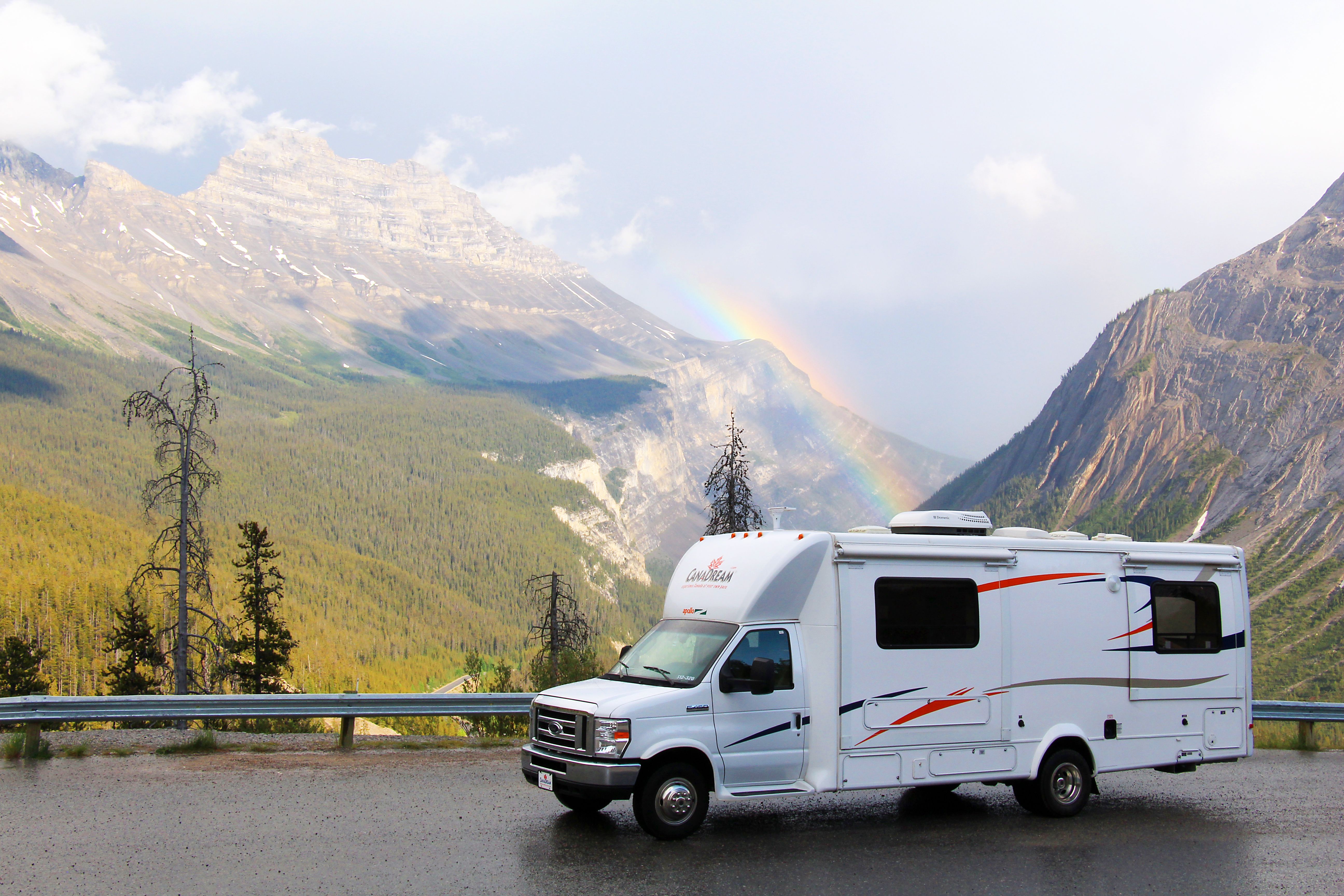 Rainbow Mountains auf dem Icefields Parkway