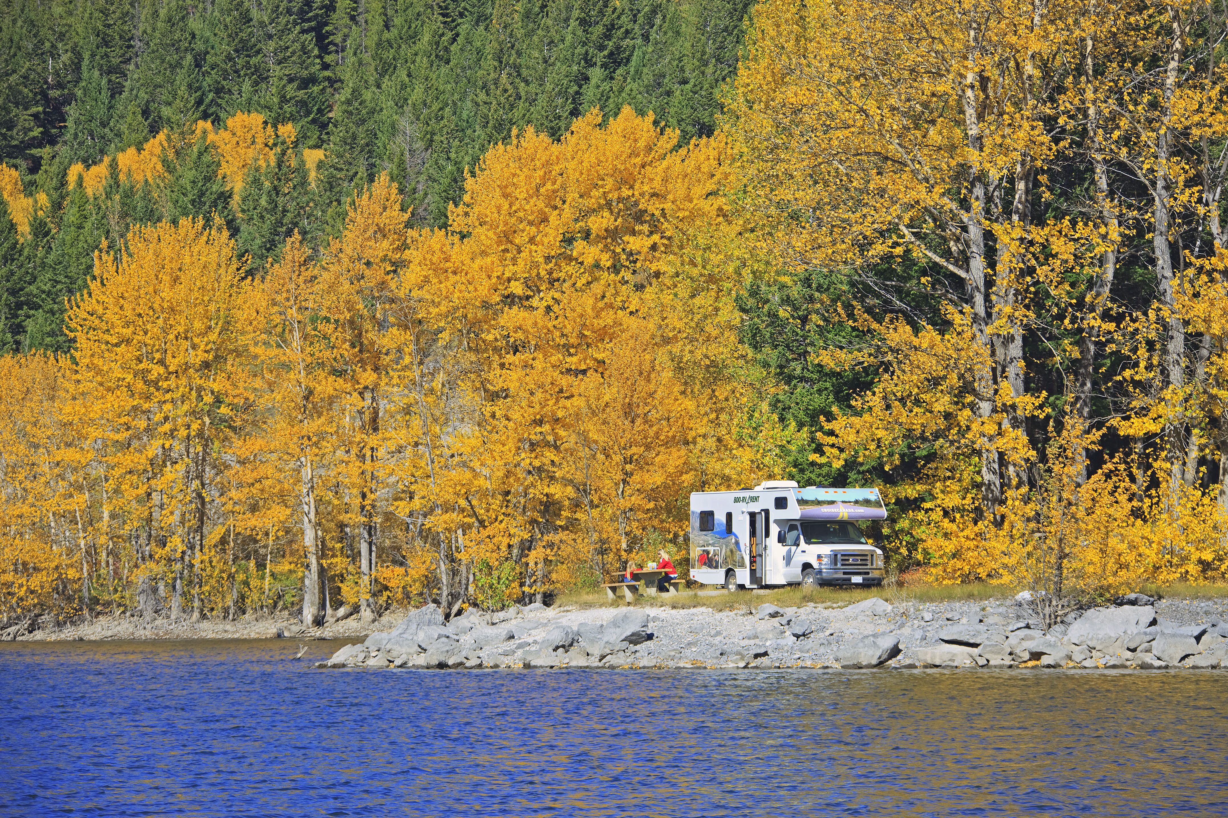 Wohnmobil unterwegs im Indian Summer