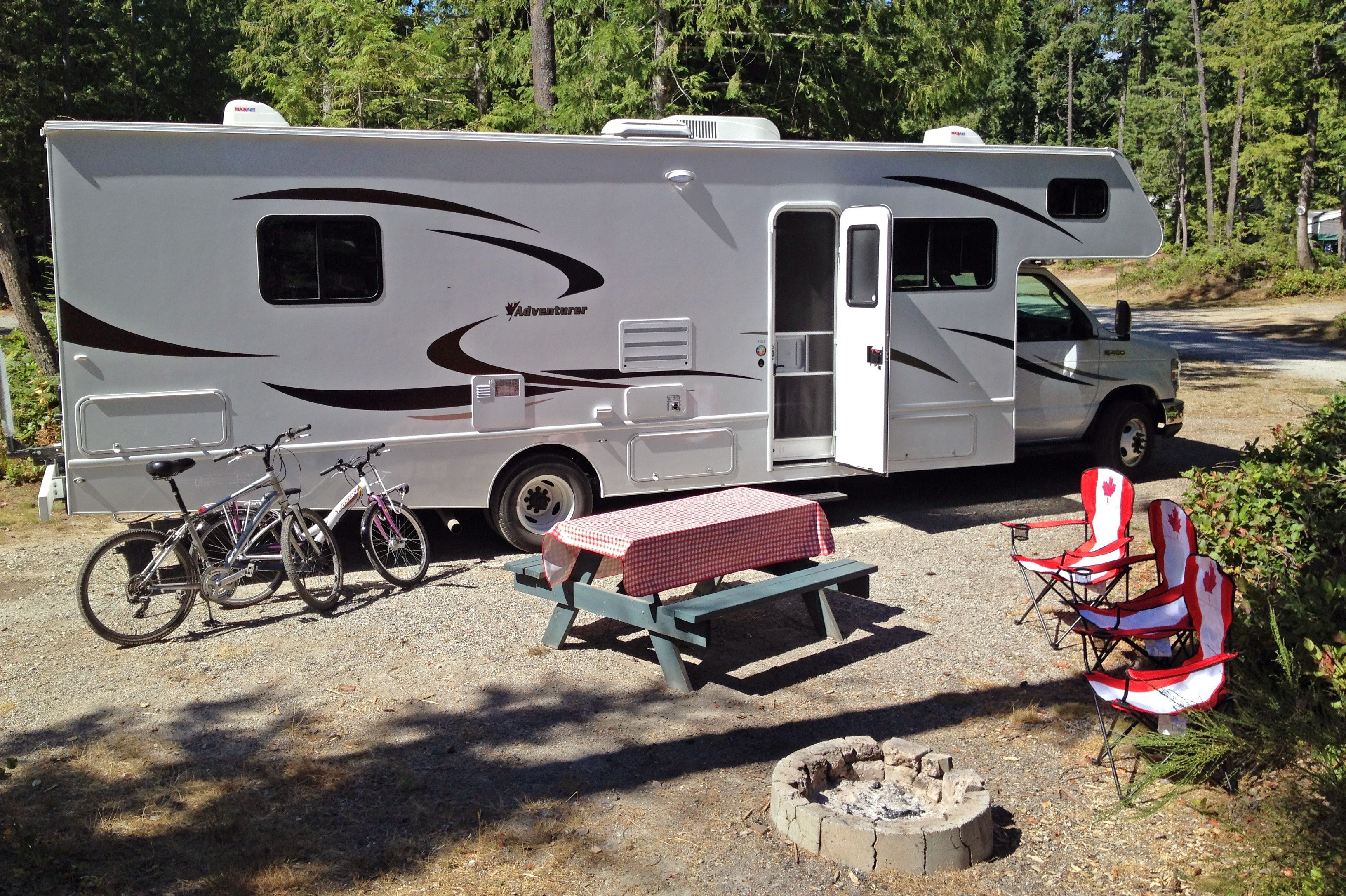 Auf dem Bayside Campground in Sechelt