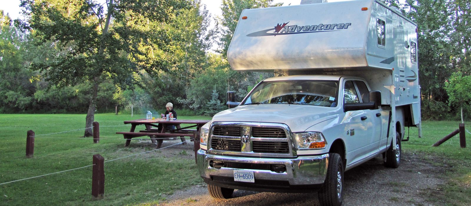 Truck Camper auf dem George Lane Campground