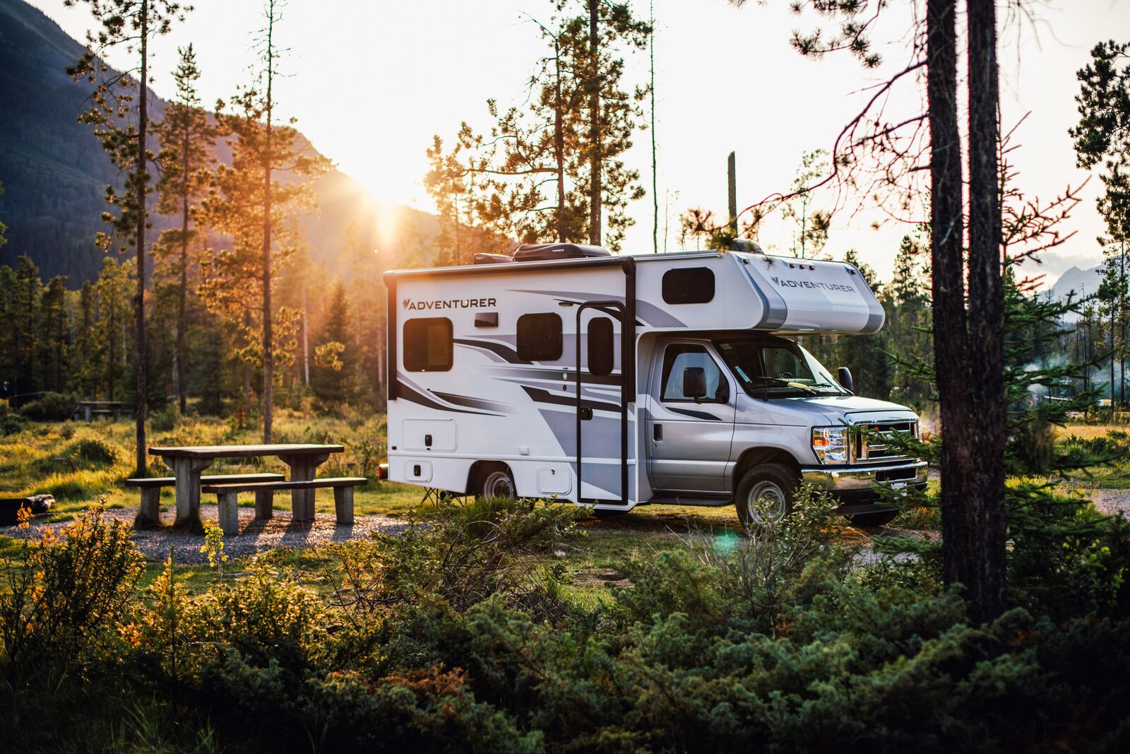 Motorhome C-Small im Jasper National Park