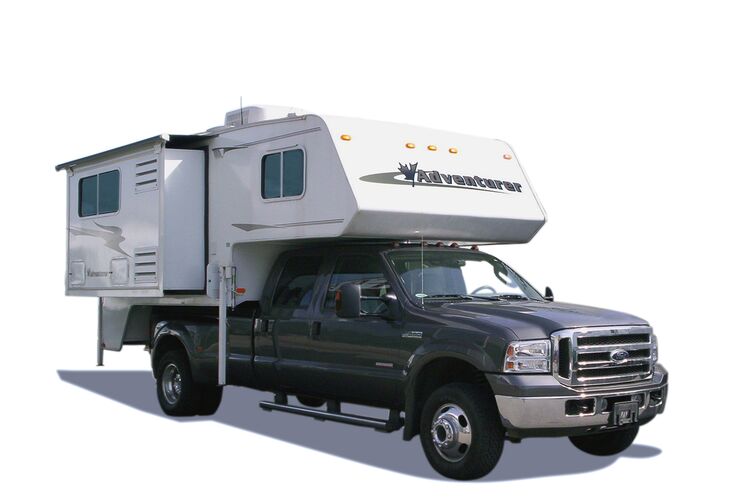 Außenansicht des Truck Camper von Fraserway