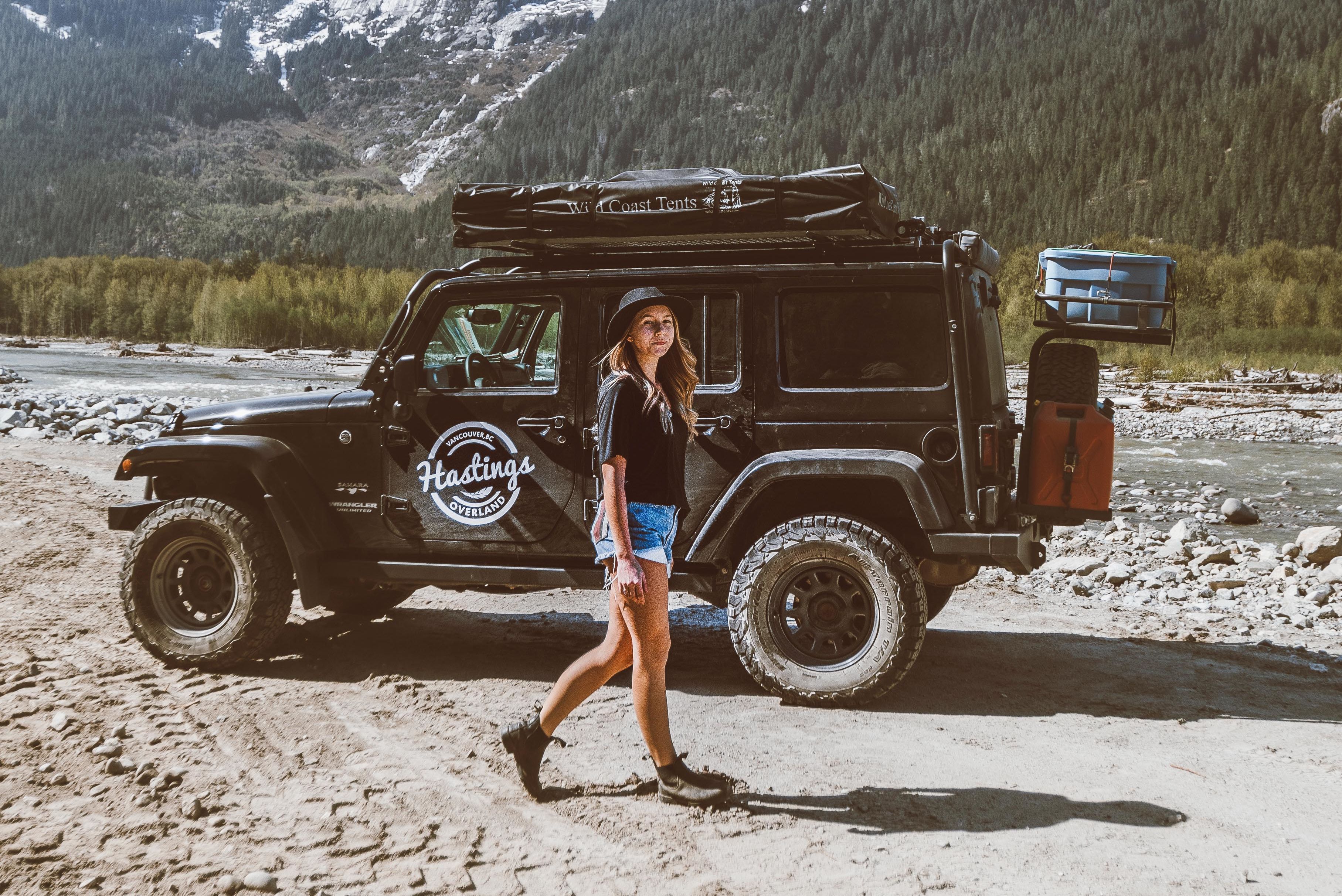 Mit einem Jeep von Hastings Overland unterwegs in British Columbia