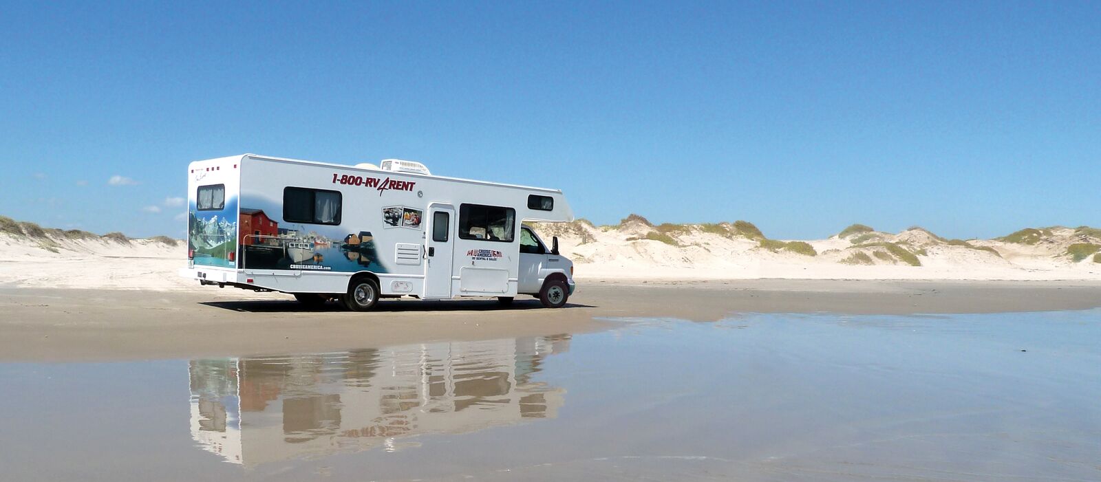 Am Strand von Texas