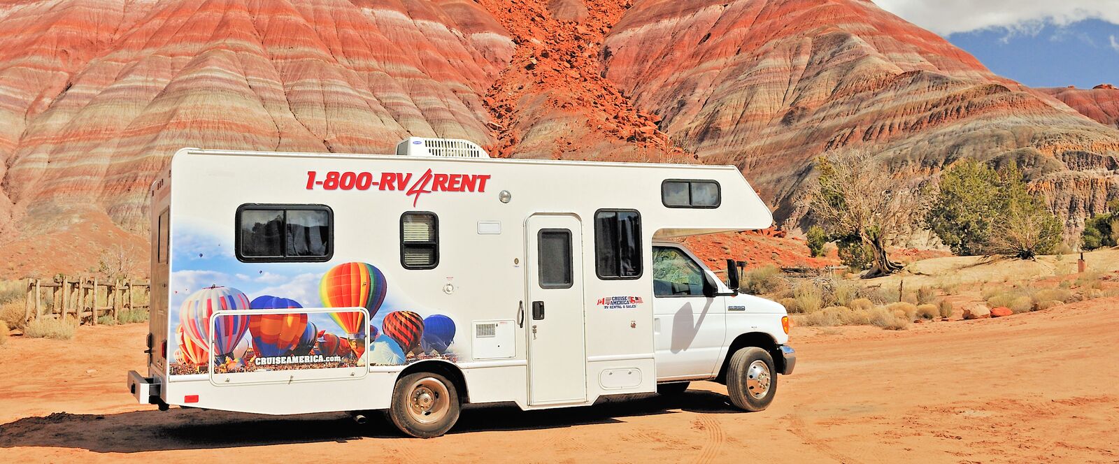 Mit dem Wohnmobil am Old Paria in Utah