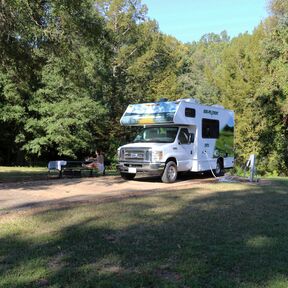 Der C-19 von Cruise America im Leroy Percy State Park
