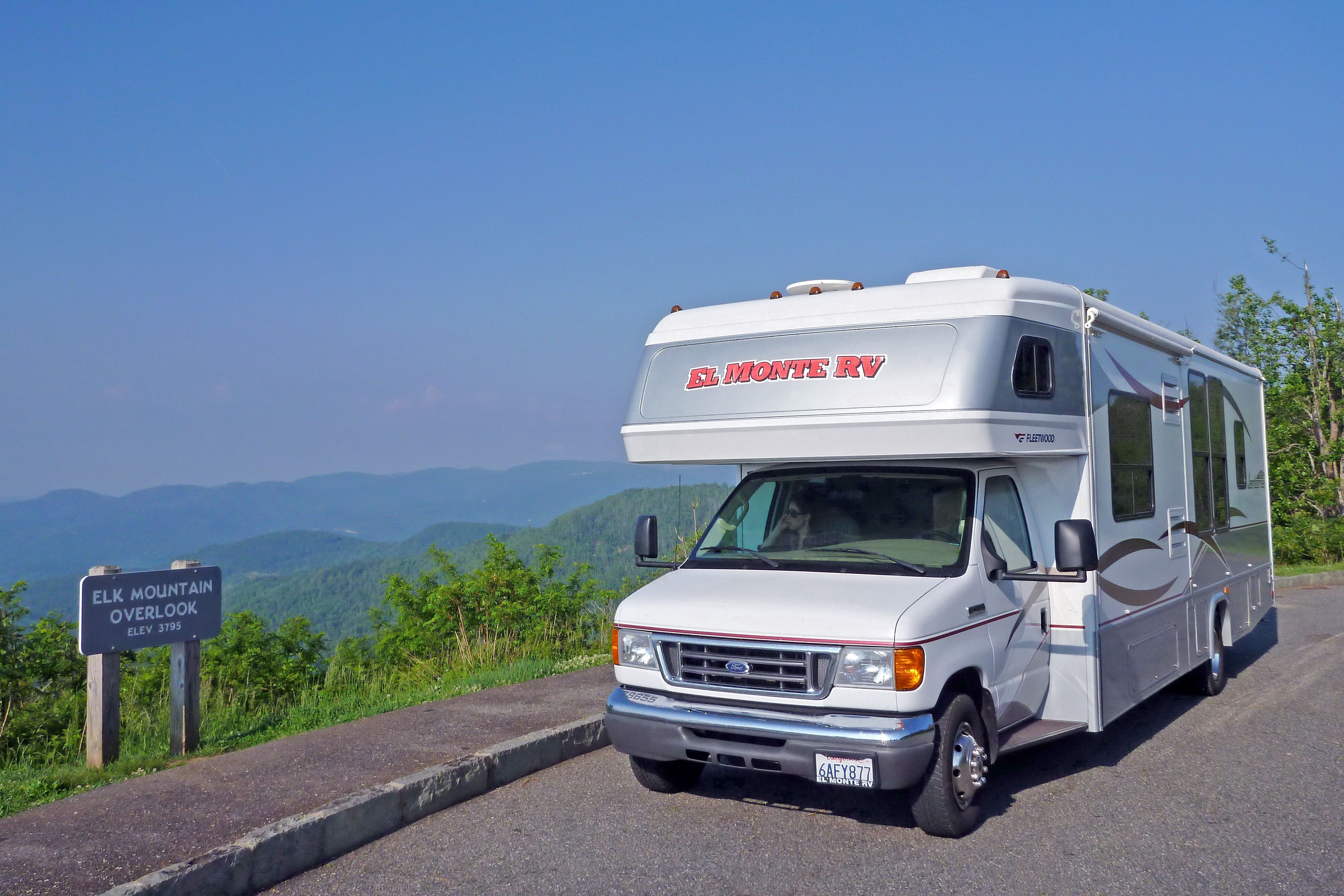 Wohnmobil am Elk Mountain Overlook