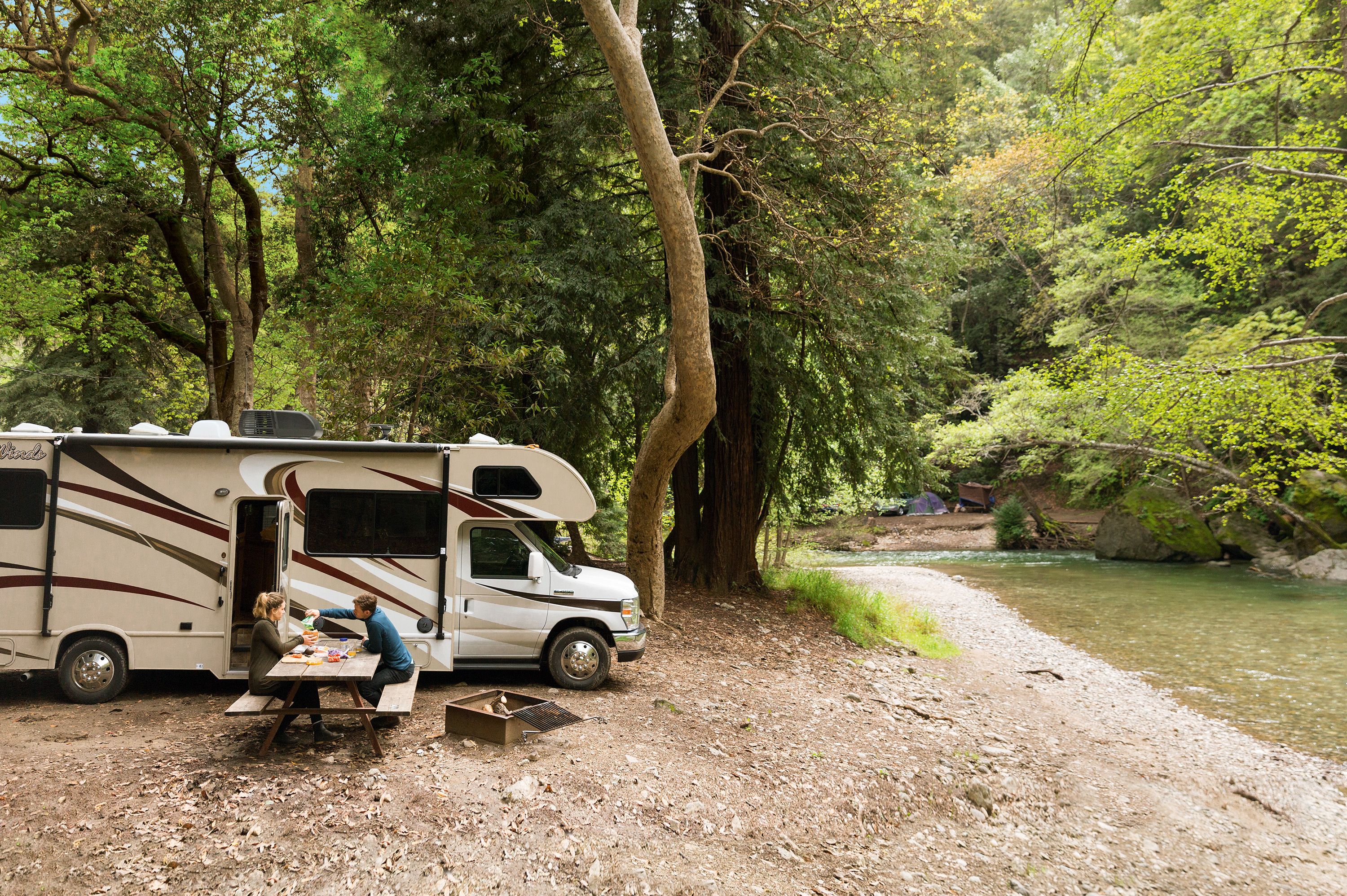 Campingplatz in der traumhaften Natur