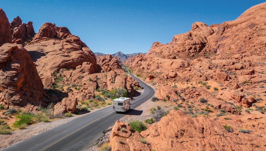 Unterwegs mit dem Road Bear C20-23 im Valley of Fire