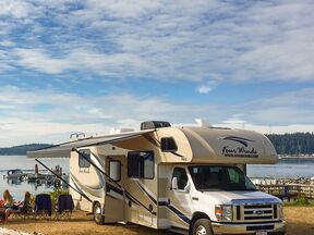 Roadbear Camper C27-30 im Alder Bay Resort auf Vancouver Island, Kanada