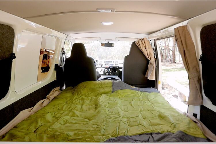 Bett im Chubby Camper