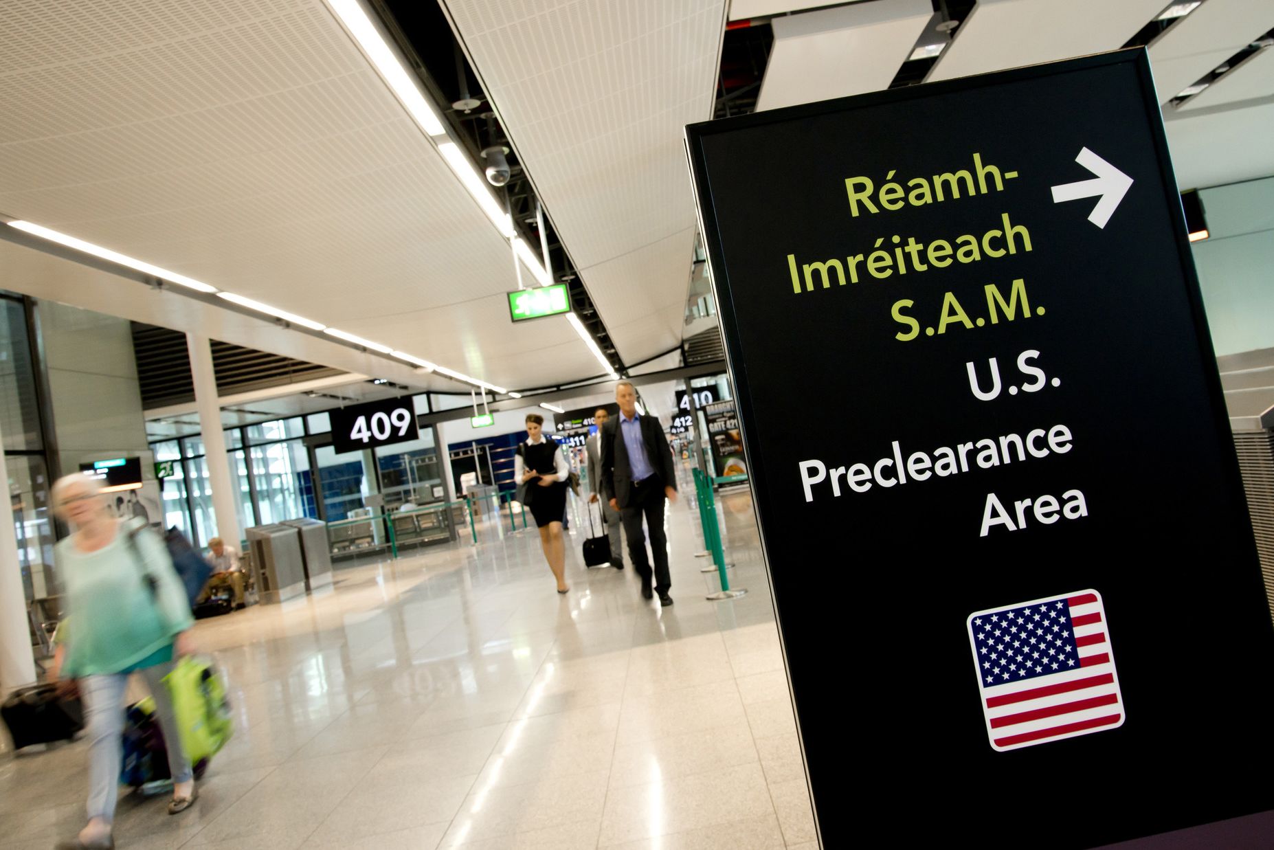 Preclearance Area am Flughafen