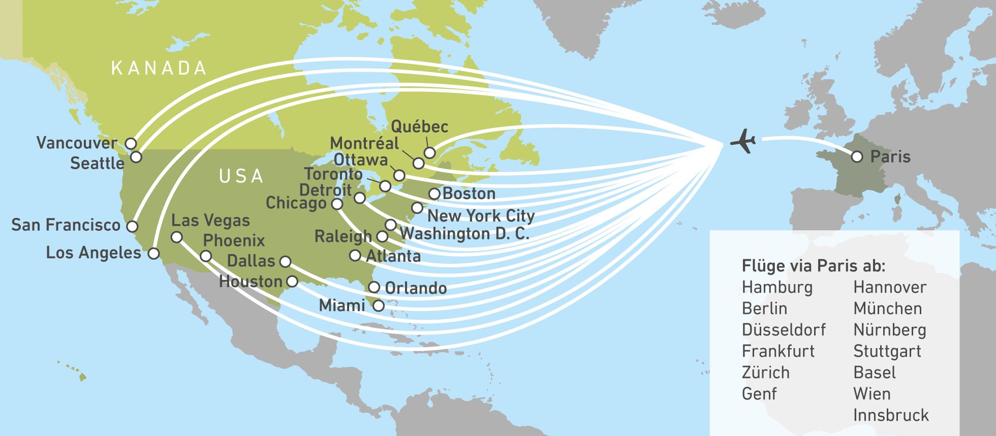 Flüge mit Air France Flüge mit Air France