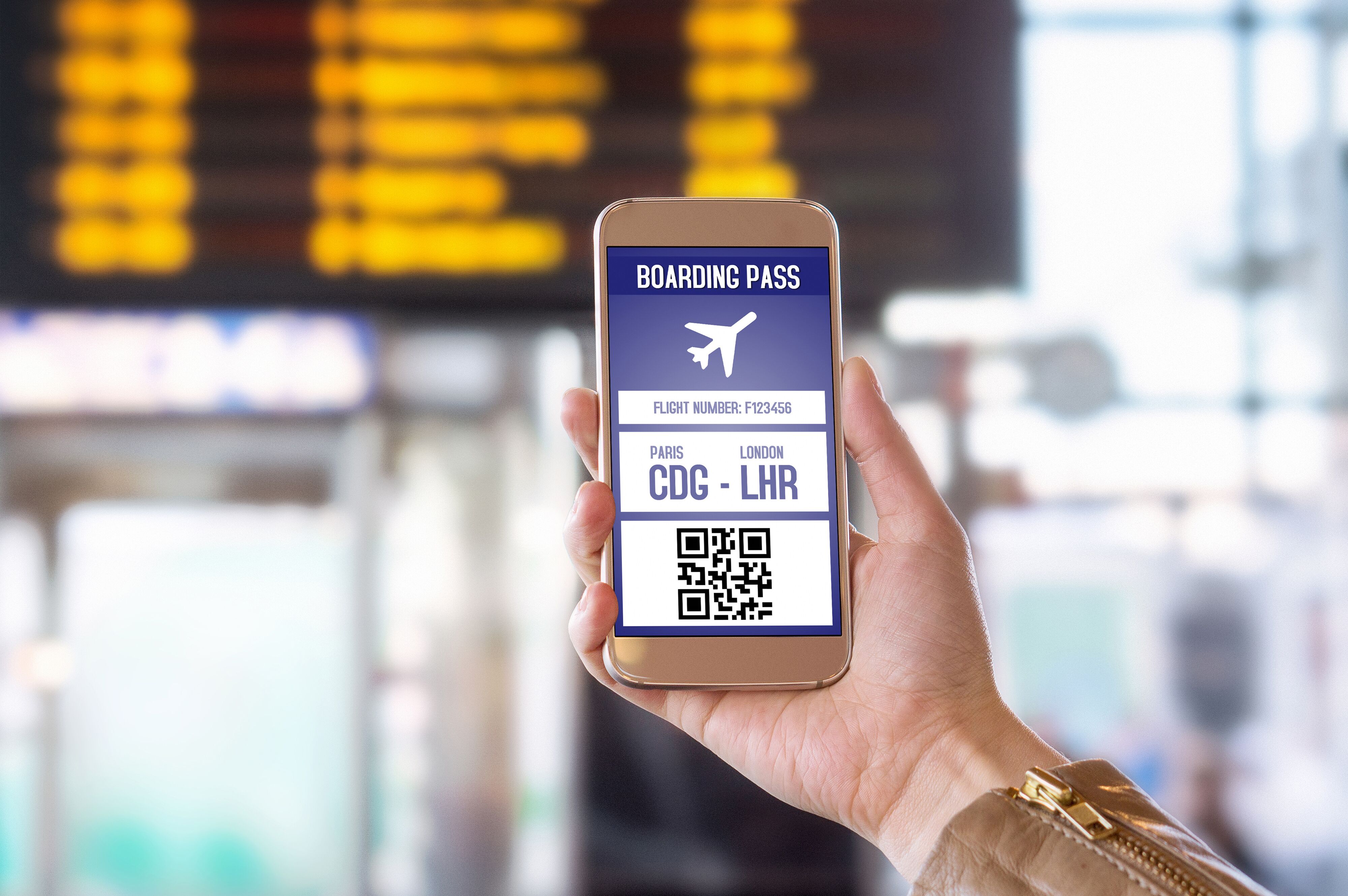 Boarding Pass auf dem Smartphone