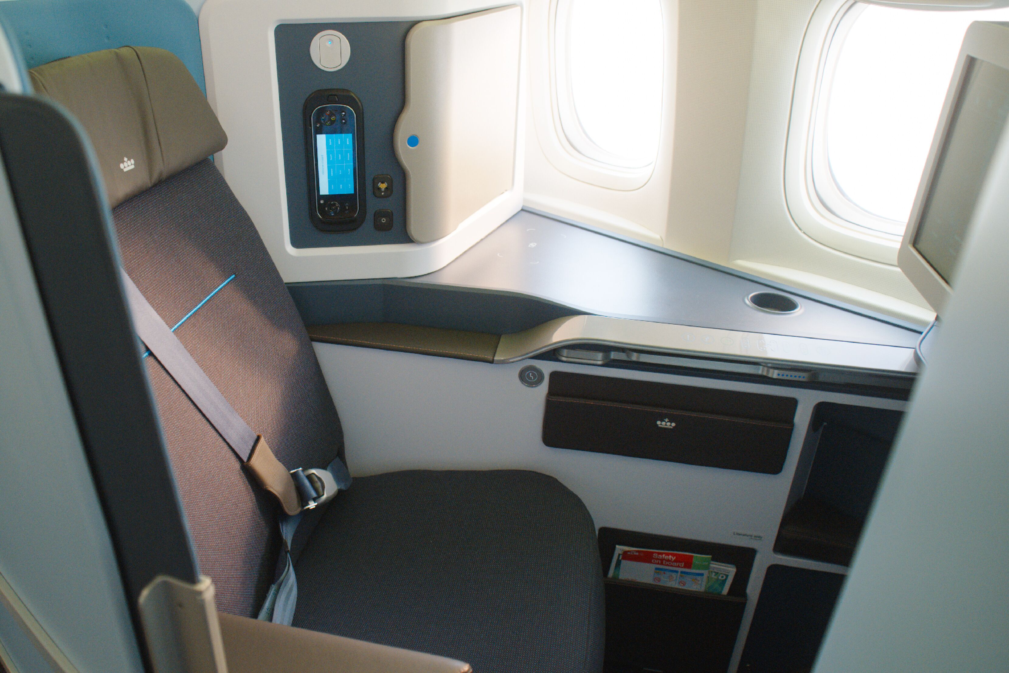 Sitz in der KLM Business Class