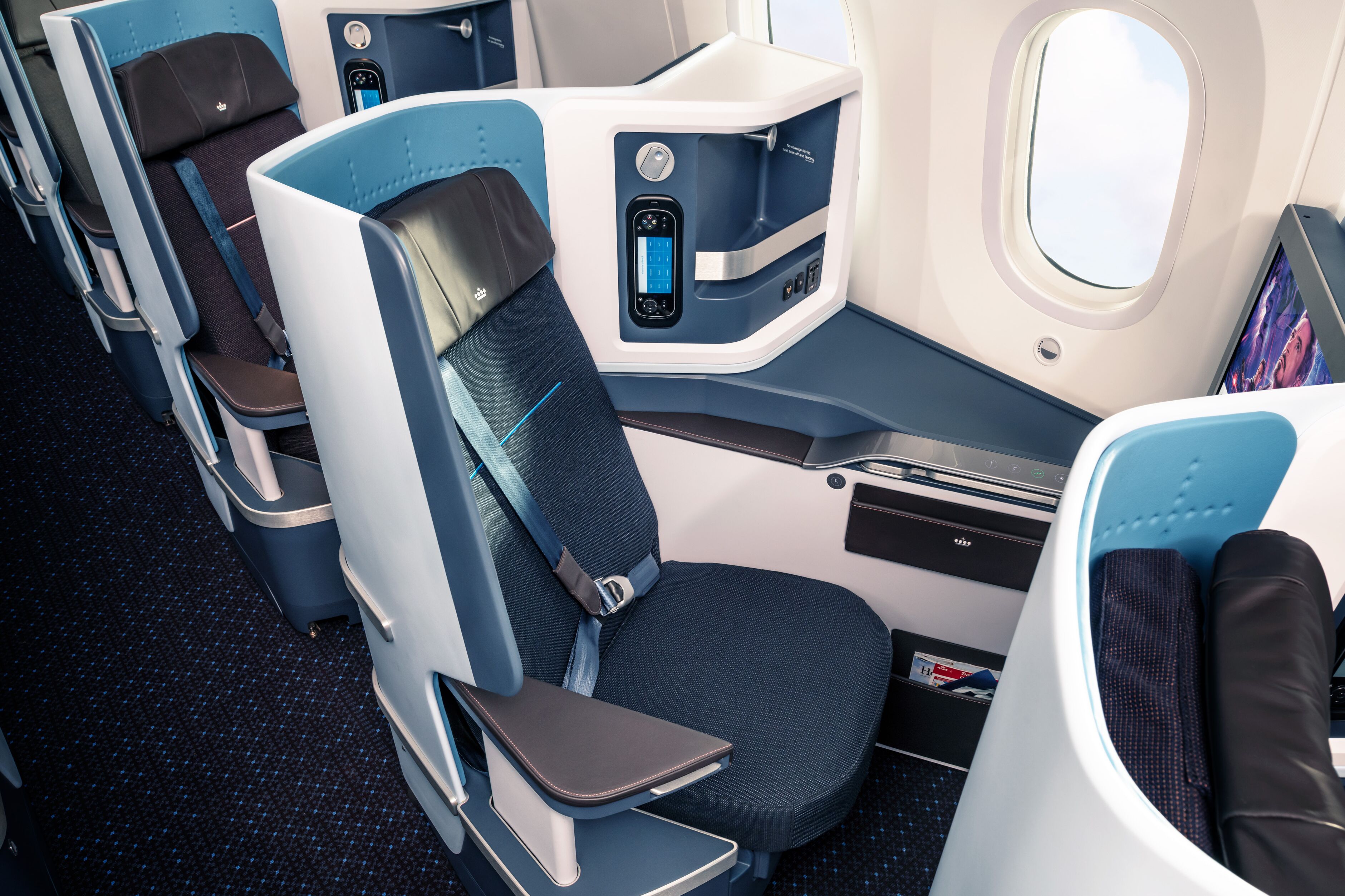 Sitze in der Business Class von KLM