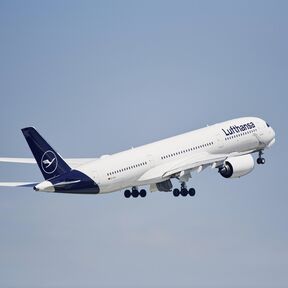 Lufthansa Airbus 350 in der Luft Lufthansa Airbus 350 in der Luft