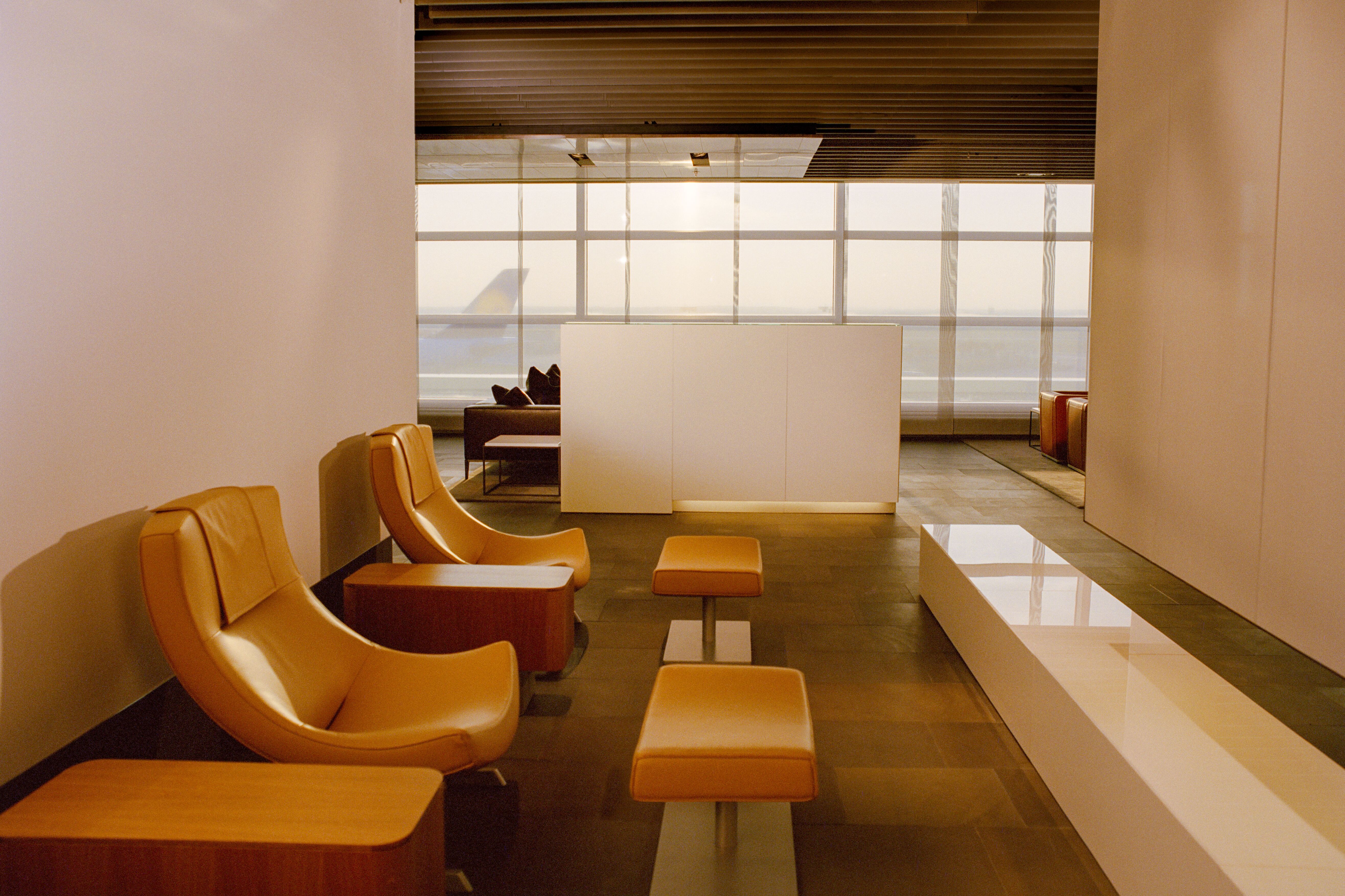Blick in die Lufthansa First Class Lounge am Flughafen Frankfurt