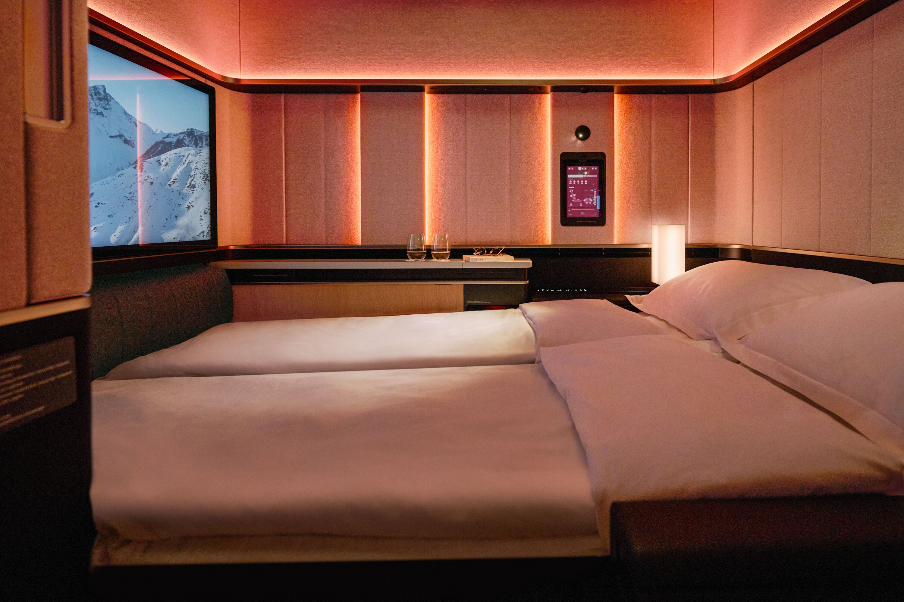 Luxuriöse First Suite Plus in der First Class des A350 der Swiss Airline