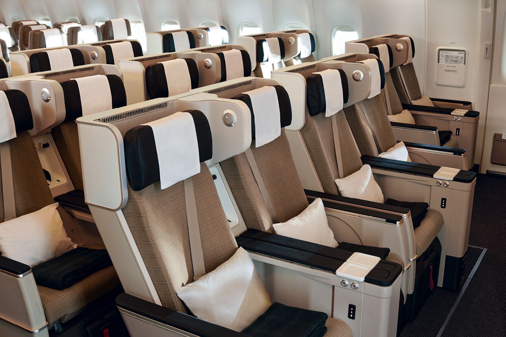 Impressionen der Premium Economy von Swiss Airline