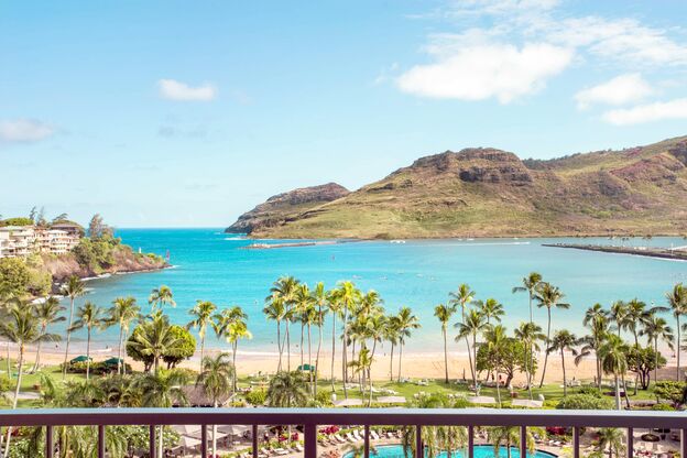 Außenansicht des Marriott Resort Beach Club auf Kauai Außenansicht des Marriott Resort Beach Club auf Kauai