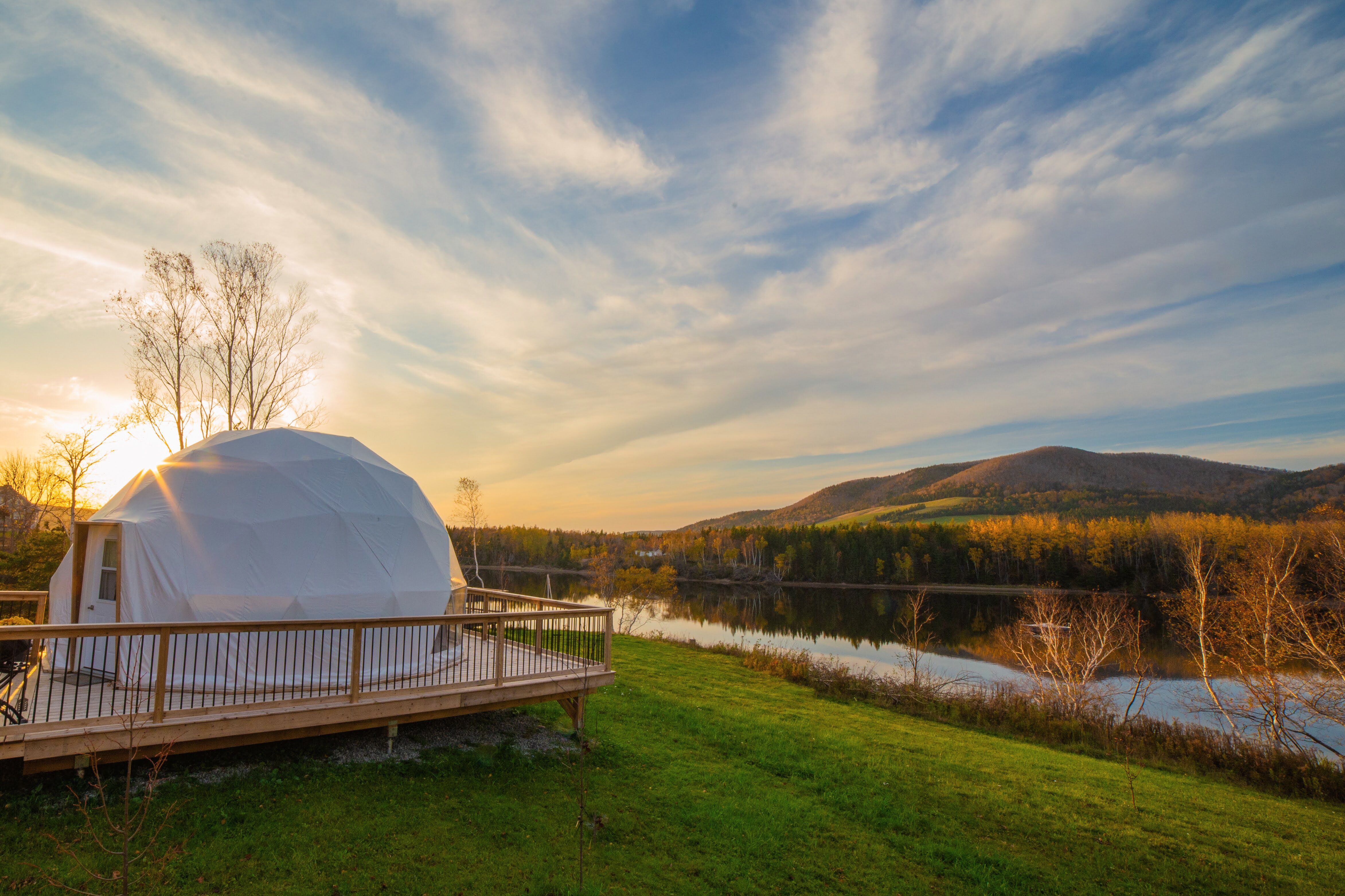 Außenansicht Northeast Cove Geodomes