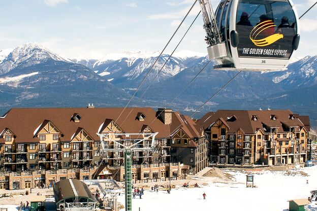 Gondel an der Glacier Mountaineer Lodge Gondel an der Glacier Mountaineer Lodge