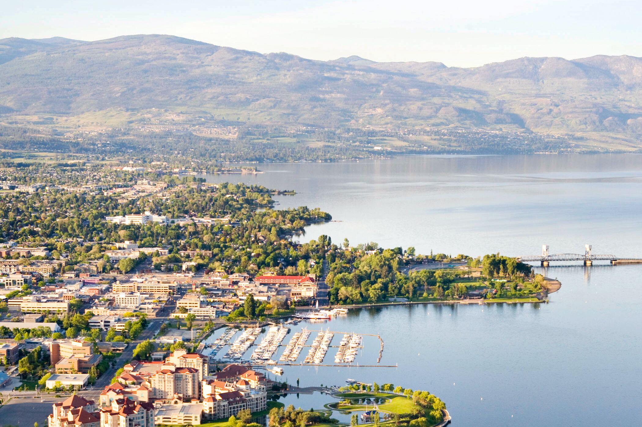 Luftaufnahme vom Delta Grand Okanagan Resort in Kanada