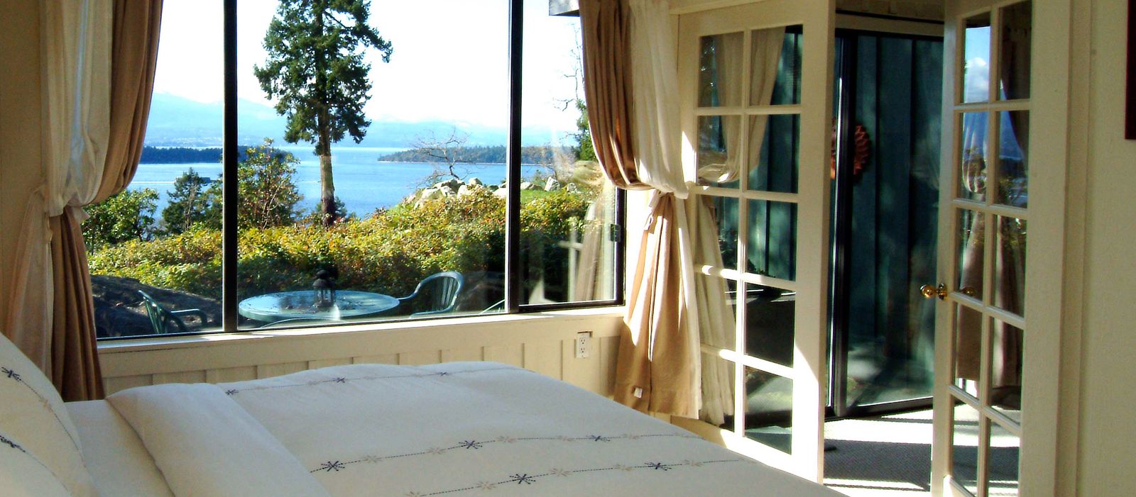Quarrystone House Bed and Breakfast, Einzelbettzimmer mit Sicht auf die Bucht