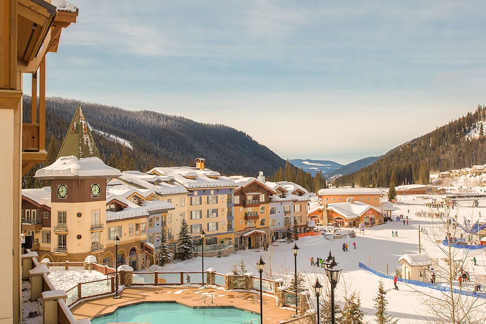 Der Ausblick des Sun Peaks Grand Hotels in Sun Peaks
