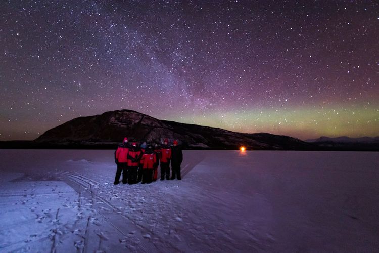 Der Sternenhimmel über Haines Junction, Yukon